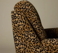 Pierce & Ward VITTI CHAIR IN LEOPARD CHENILLE | Furniture | Pierce & Ward Collection