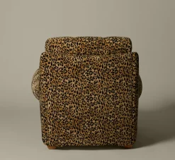 Pierce & Ward VITTI CHAIR IN LEOPARD CHENILLE | Furniture | Pierce & Ward Collection