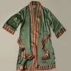 Pierce & Ward X MIDHEAVEN SILK ROBE IN WATERCRESS | Collaborations | Bed + Bath