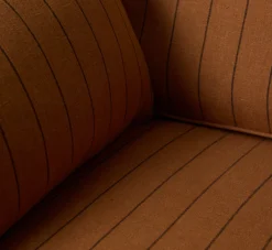 Pierce & Ward POST MODERN SOFA IN LINEN STRIPE | Furniture