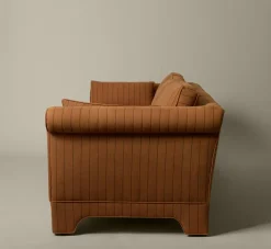 Pierce & Ward POST MODERN SOFA IN LINEN STRIPE | Furniture