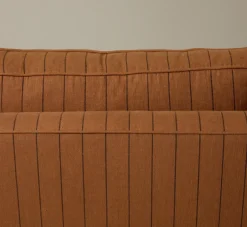 Pierce & Ward POST MODERN SOFA IN LINEN STRIPE | Furniture