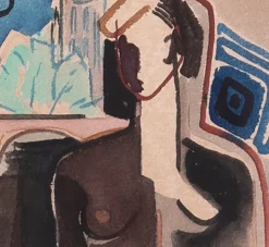 Pierce & Ward 1950s DUTCH MIXED MEDIA NUDE | Art