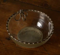 Pierce & Ward 1940S FRENCH GLASS BOWL WITH SILVER ROPE EDGING | Vessels | Gifts