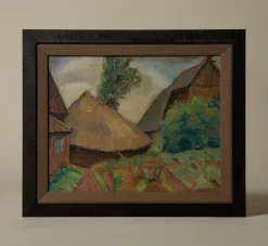 Pierce & Ward 1920S FRENCH MODERNIST FARM SCENE | Art