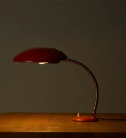 Pierce & Ward 1950S GERMAN ORANGE LACQUERED TABLE LAMP | Lighting