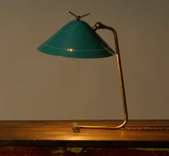 Pierce & Ward 1960S ITALIAN AQUA GREEN DESK LAMP | Lighting