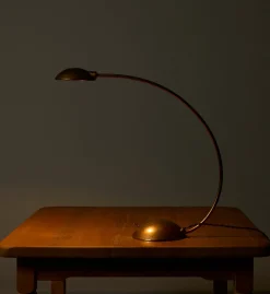 Pierce & Ward 1970S ITALIAN MEBLO PELIKAN ARC TABLE LAMP | Lighting