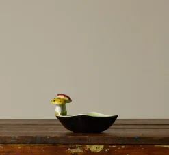 Pierce & Ward 1930S ITALIAN POLYCHROME CERAMIC MUSHROOM BOWL | Ceramics | Vessels