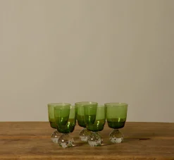 Pierce & Ward 1960S KARL ERICKSON CONTROLLED BUBBLE GREEN GLASSWARE | Kitchen