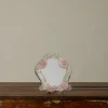 Pierce & Ward 1960S MURANO GLASS MIRROR WITH PINK FLOWERS II | Mirrors