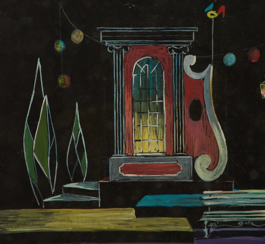 Pierce & Ward 1950S THEATER STAGE INTERIOR VII | Art
