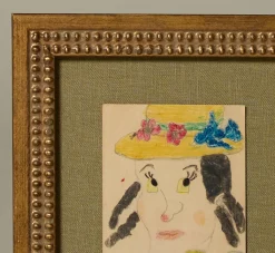 Pierce & Ward 20TH CENTURY FOLK ART PORTRAIT | Art
