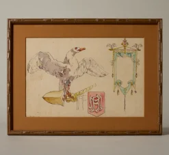 Pierce & Ward 19TH CENTURY FRENCH GOUACHE | Art