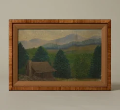 Pierce & Ward 20TH CENTURY MOUNTAIN CABIN LANDSCAPE | Art