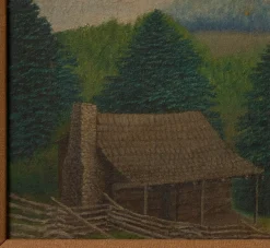 Pierce & Ward 20TH CENTURY MOUNTAIN CABIN LANDSCAPE | Art