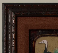 Pierce & Ward 19TH CENTURY PORTRAIT OF A DUCK ON GLASS | Art