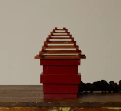 Pierce & Ward TIERED FOLK ART LAMP | Lighting