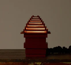 Pierce & Ward TIERED FOLK ART LAMP | Lighting