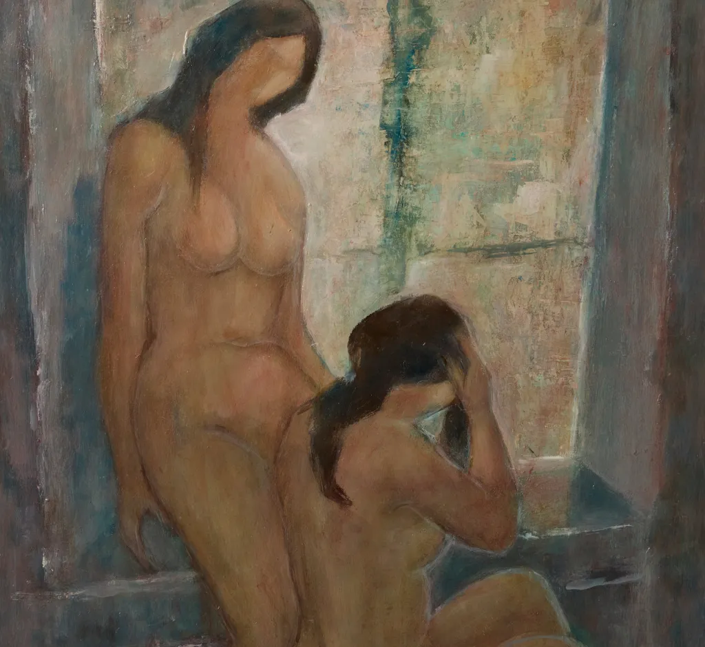 Pierce & Ward VINTAGE FRENCH NUDE OF BATHING WOMEN BY LEON LAMOTTE (1912-2011) | Art