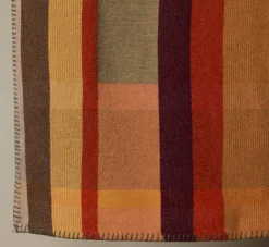 Pierce & Ward WALLACE + SEWELL X LARGE TERRACOTTA BLOCK THROW | Collaborations | Bed + Bath